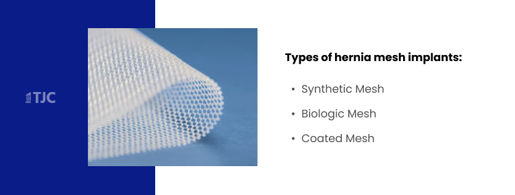 Types of hernia mesh implants